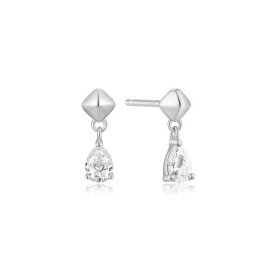  TRAILBLAZER - Boucles d'oreilles pendantes - Argent / Rhodié - Zircone